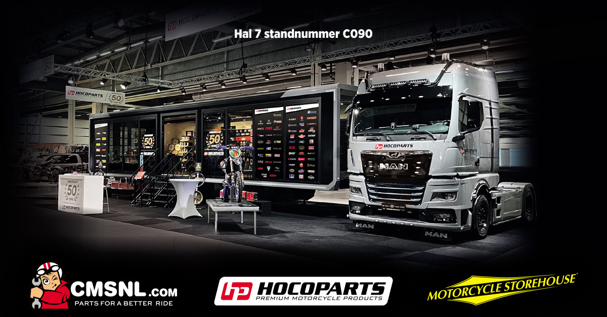 Trailer CMSNL, Motorcycle Storehouse en Hoco Parts op MOTORbeurs Utrecht